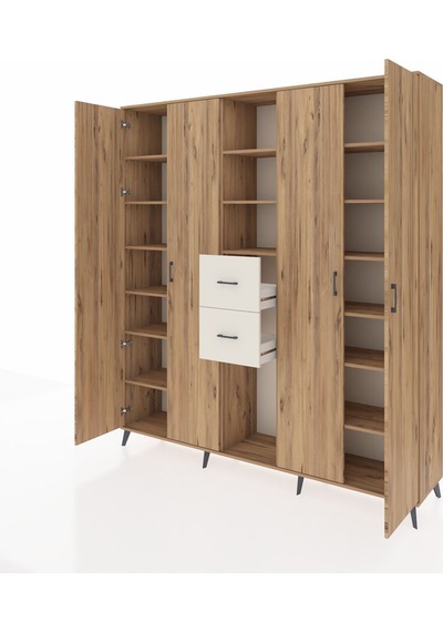 Hyperion Dolap 15 Raflı 2 Çekmeceli 4 Kapaklı 220x44x243 Çam-çam/aytaşı Atlas Çam/aytası Hyperion Dolap 15 Raflı 2 Çekmeceli 4 Kapaklı 220x44x243 Çam-çam/aytaşı Atlas Çam/aytası