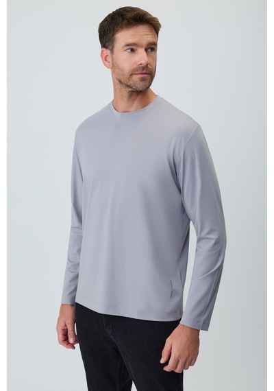 Morven Erkek Açık Gri Bisiklet Yaka Rayon Sweatshirt 27ks063001103 Açık Gri