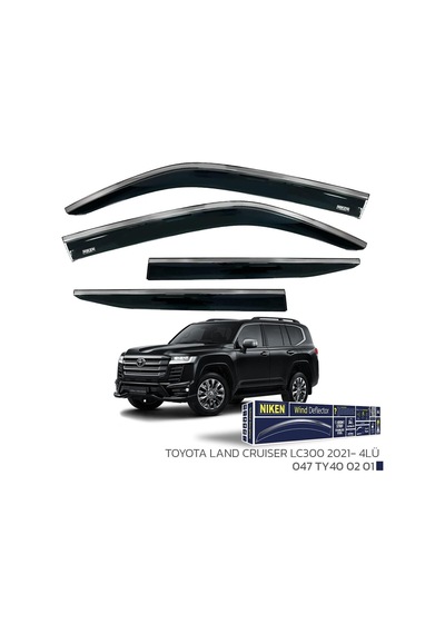 Toyota Land Cruıser Lc300 2021 Sonrası - Kromlu Cam Rüzgarlığı 4lü Parça