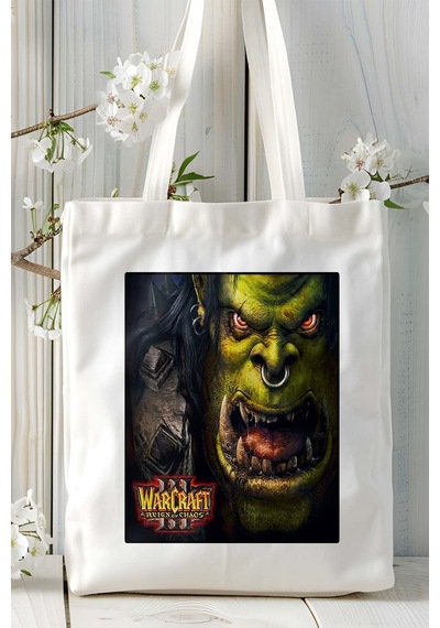 Art Hediye Warcraft Oyun Baskılı Omuz Çanta Kişiye Özel Model 6 Çok Renkli