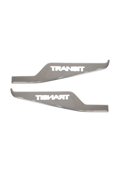 Ford Transit Uyumlu 2002-2014 Krom Cam Çıtası 2 Parça Paslanmaz Çelik Geniş Model