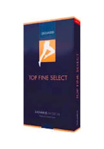 Sigvaris Top Fine Select Ccl2 Diz Üstü(Kasığa Kadar)Varis Çorabı Siyah CCL2 S Açık Uzun