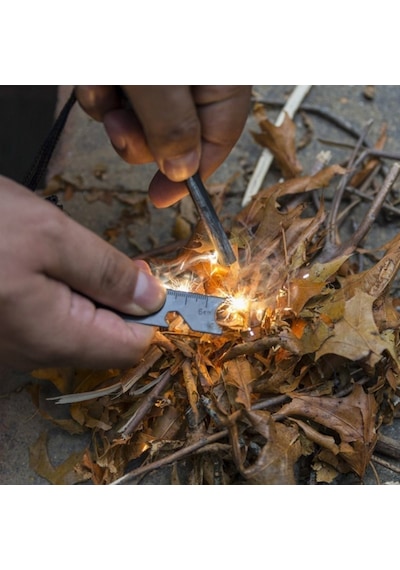 Ateş Başlatıcı Çakmak Kiti Düdük Magnezyum Çubuk Çakmakt