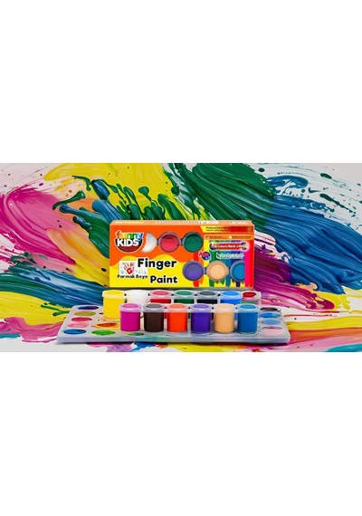 Funny Kids Funny Kids Parmak Boyası 12 Renk X 25 Ml Set Tek Renk