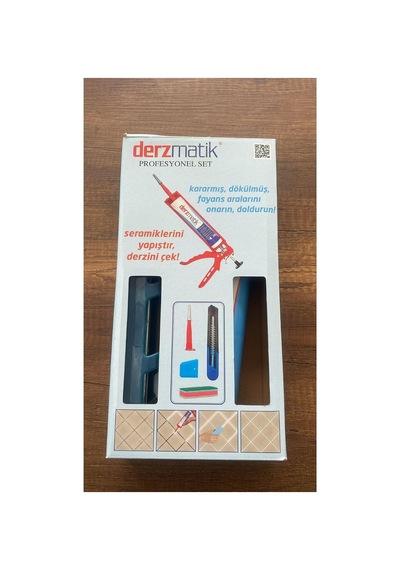 Adnoss Profesyonel Set 450gr Derz Silikon Tabancası, Maket Bıçağı, Sünger, Beyaz