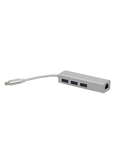 Powermaster Pm 18229 Usb Type C 3 0 3 Port Hub Gıgabıt Ethernet Adaptör