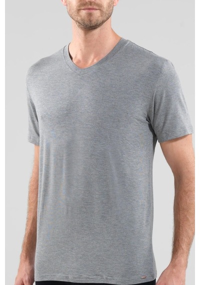 Blackspade 9308 Erkek Silver V Yaka Kısa Kol Gri T-Shirt