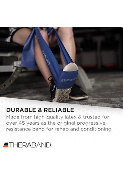 Theraband 20550 Egzersiz Bandı 1.5 Metre Çok Yüksek Sert Mavi Çok Renkli