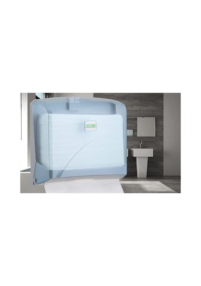 Z Katlama Dispanser Havlusu Dispanseri Abs Plastik,915 Mavi