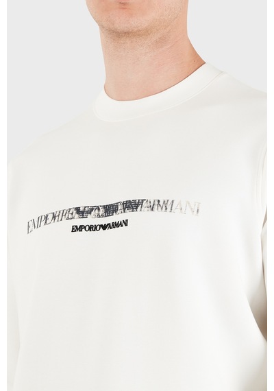 Emporio Armani Logolu Pamuklu Regular Fit Bisiklet Yaka Sweat Erkek Sweat Em007352 Af10013 M0497 Beyaz Emporio Armani Logolu Pamuklu Regular Fit Bisiklet Yaka Sweat Erkek Sweat Em007352 Af10013 M0497 Beyaz