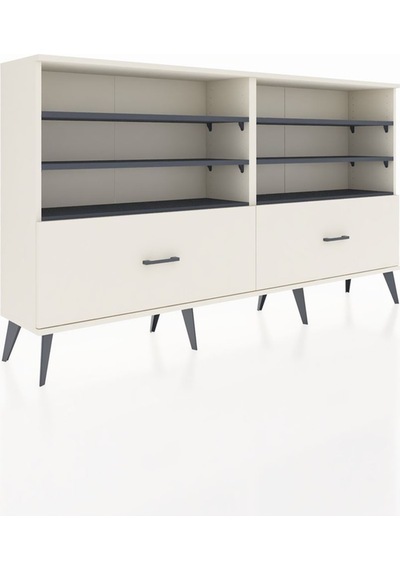 Arges Konsol 6 Raflı 2 Çekmeceli 176x30x99 Aytaşı-antrasit/aytaş Aytaşı-antrasit/aytaşı Arges Konsol 6 Raflı 2 Çekmeceli 176x30x99 Aytaşı-antrasit/aytaş Aytaşı-antrasit/aytaşı