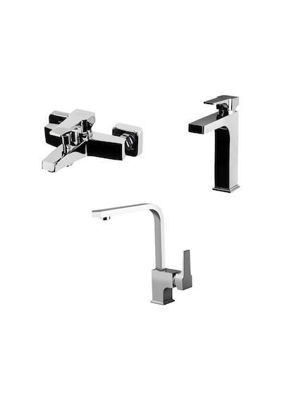 Aqua Çanak Lavabo,banyo,evye Bataryası 941001-941511-941881l Krom