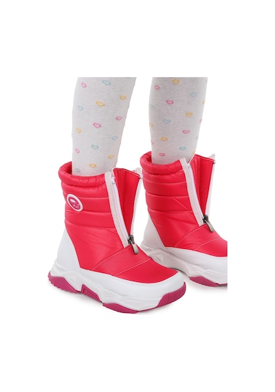 Kiko Kids Sumo Fermuarlı Kız Çocuk Kar Botu Fuşya - Pembe Fuşya - Pembe