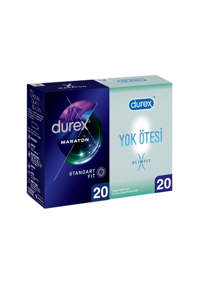 Durex Yok Ötesi  İnce 20'li + Maraton  Prezervatif 20'li