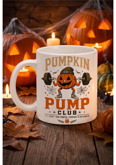 Özel Tasarım Kupa Bardak Halloween Pumpkin Konsept Baskılı Porselen Hediye Kupa Bardak