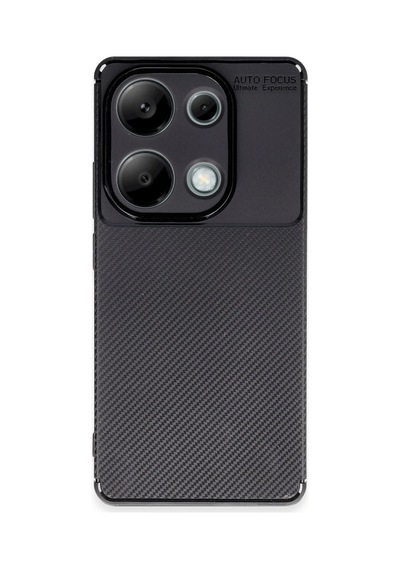 Uryport Xiaomi Redmi Note 13 Pro 4g Kılıf Auto Focus Karbon Kapak - Siyah