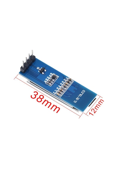 128x32 Oled Lcd Ekran 0.91 Inch SSD1306 Beyaz(Arduino Uyumlu)