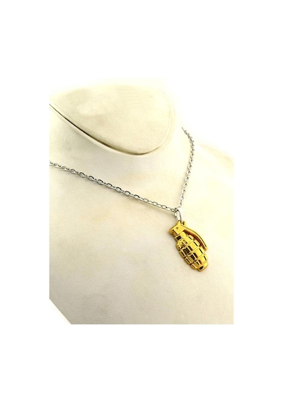 El Bombası - Grenade - Kolye - Gold Görünümlü Altın