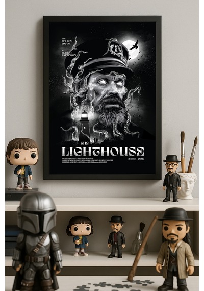 Lighthouse Siyah Ahşap Çerçeveli Poster, Film Duvar Tablosu