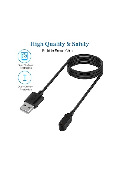 Huawei Watch Fit 2/3/4/4 Pro Band 9 8 7 6 İle Uyumlu Akıllı Saat Usb Şarj Kablosu