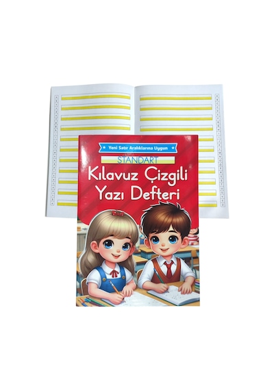 Yeni Müfradat Kılavuz Çizgili Güzel Yazı Defteri Orta Boy 16.5x24 -1 Adet