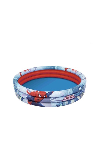 Bestway 3 Bölmeli Ultimate Spider-Man Havuz 01.22 m x 30 CM 98018 Çok Renkli
