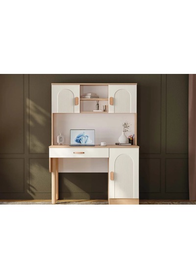 Orchide Kitaplıklı Mdf Çalışma Masası Çok Renkli Orchide Kitaplıklı Mdf Çalışma Masası Çok Renkli