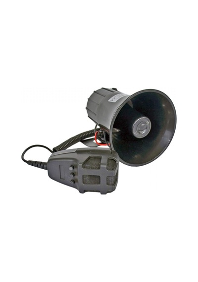 Elektronik Siren 3 Sesli Mikrofonlu Siyah 12V BR2744101