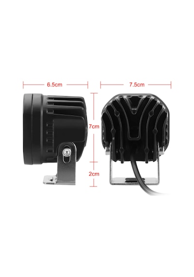 Sis Lambası Off-road 4 Led 12-32v 40w İkili Takım Sarı