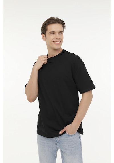 Kinetix Mb 11Bs102 4Fx Siyah Erkek Kısa Kol T-Shirt 000000000101532723 Siyah