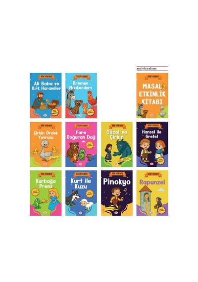 Dokuz 1. Sınıf Bir Varmış Resimli Dünya Klasikleri 10 Kitap