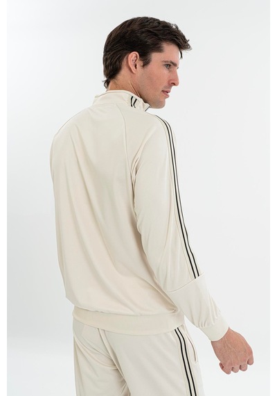 Maraton Comfort Erkek Dik Yaka Taş- Sweatshirt Taş-