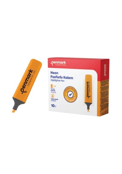 Fosforlu Kalem Neon Turuncu 10lu Hs 505 03 Diğer