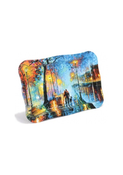 Ef165-04 Afremov Venice Desenli Dikdörtgen Tepsi 24x36 Cm Desenli