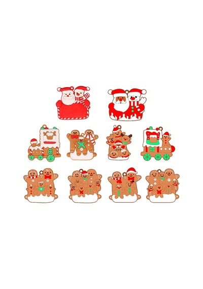 Gingerbread Man Toodent Süsler Noel Partisi Dekorasyonları İçin Solma Ve İyi Esneklik Yok E