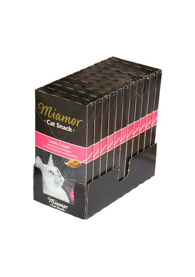Miamor Cream Somonlu Yetişkin Kedi Ödülü 11'li 6 x 15 G 11'li