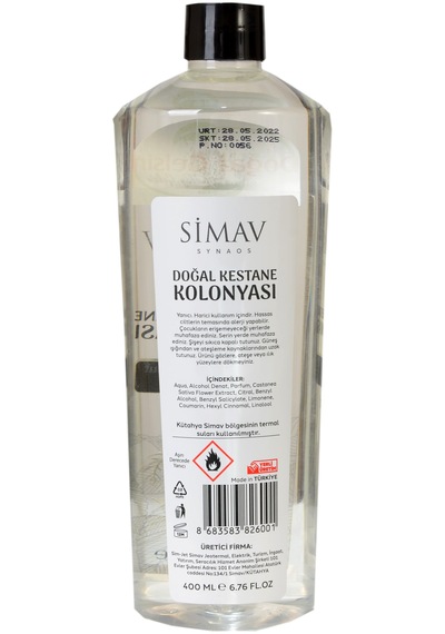 Simav Synaus Kestane Özlü ve Termal Sulu Kolonya Seti 4'lü