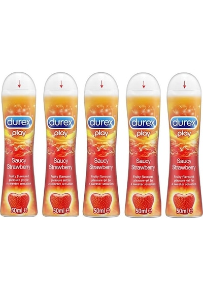 Durex Play Çilek Hazzı Kayganlaştırıcı Jel 5 x 50 ML