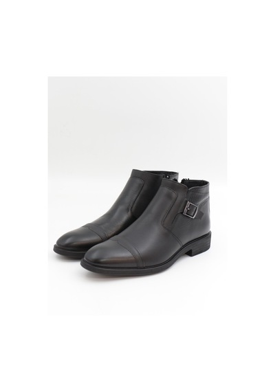Nesilshoes Nesil Shoes Thrtrk 2301-2 Siyah Hakiki Deri Kauçuk Taban Erkek Bot
