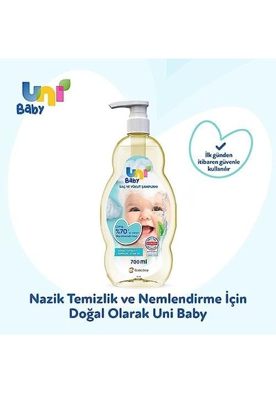 Saç Ve Vücut Şampuanı 700 Ml Açık Bej