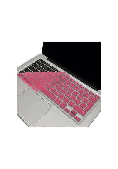 Arapça Klavye Koruyucu Apple Uyumlu MacBook Air Pro Eski Usb'li Model 2008/2017 Uk Enter Açık Pembe