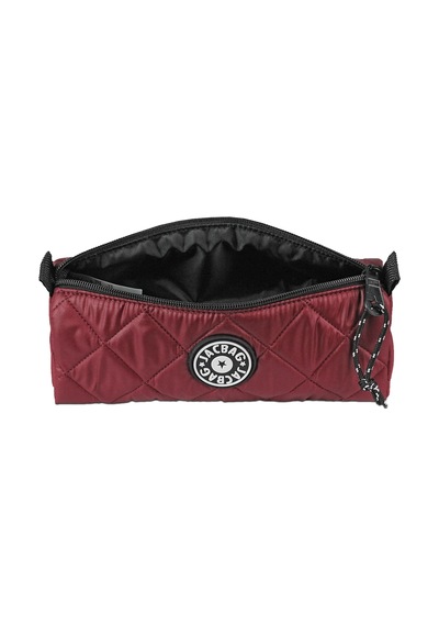 Jacbag Prime Soft-kapitone Üçgen Kalemkutu Prime Soft-bordo renkli