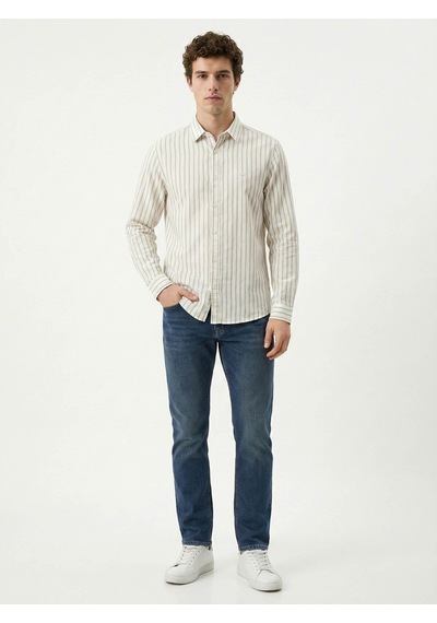 Loft Regular Fit Bej Erkek Gömlek Lf2042947