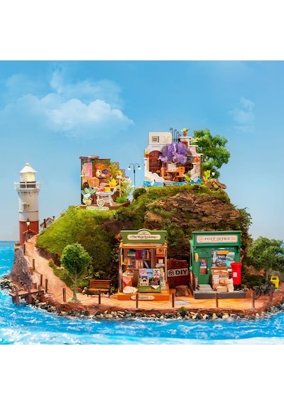 Rolife Ds040 Kitabevi The Muse Bookshop Dıy Minyatür Maket Model Seti Mini Dollhouse 3d Model Kit Detaylı Dekoratif Hobi Seti 3d Puzzle Tiny House
