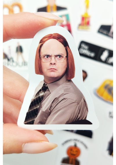 The Office Sticker Paketi 25 Parça Kaliteli Su Geçirmez Etiket Seti Çok Renkli