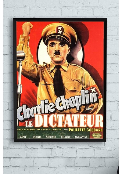 The Dictator-büyük Diktatör Film Afişi Çerçeveli Tablo 21x30cm
