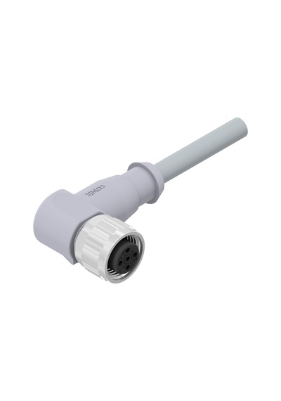 M12 4 Pin Dişi 90° 2 Metre Pvc Sensör Kablosu Conec 43-10188