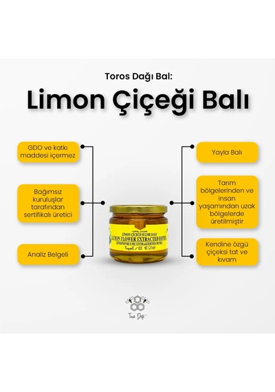 Toros Dağı Bal Limon Çiçek Bal 400 G