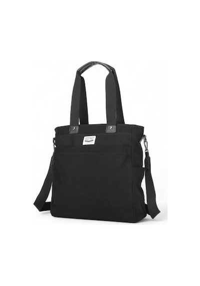 Smart Bags Kanvas Siyah Kadın Omuz Çantası Smb1309 001