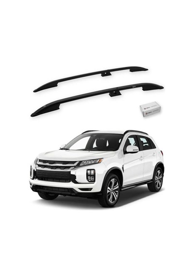 Turtle Mitsubishi Outlander Sport Mk3 2010-2022 Tavan Çıtası Crown Siyah